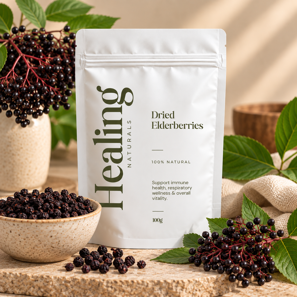 Dried Elderberries (Sambucus nigra) – Whole Dried Berries