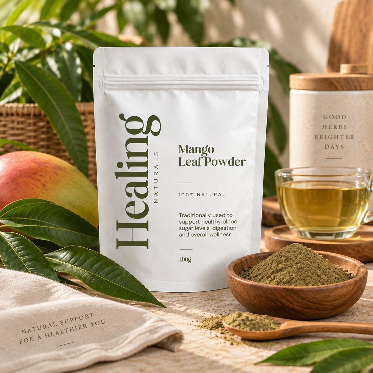 Mango Leaf Powder (Mangifera indica) – 100% Natural