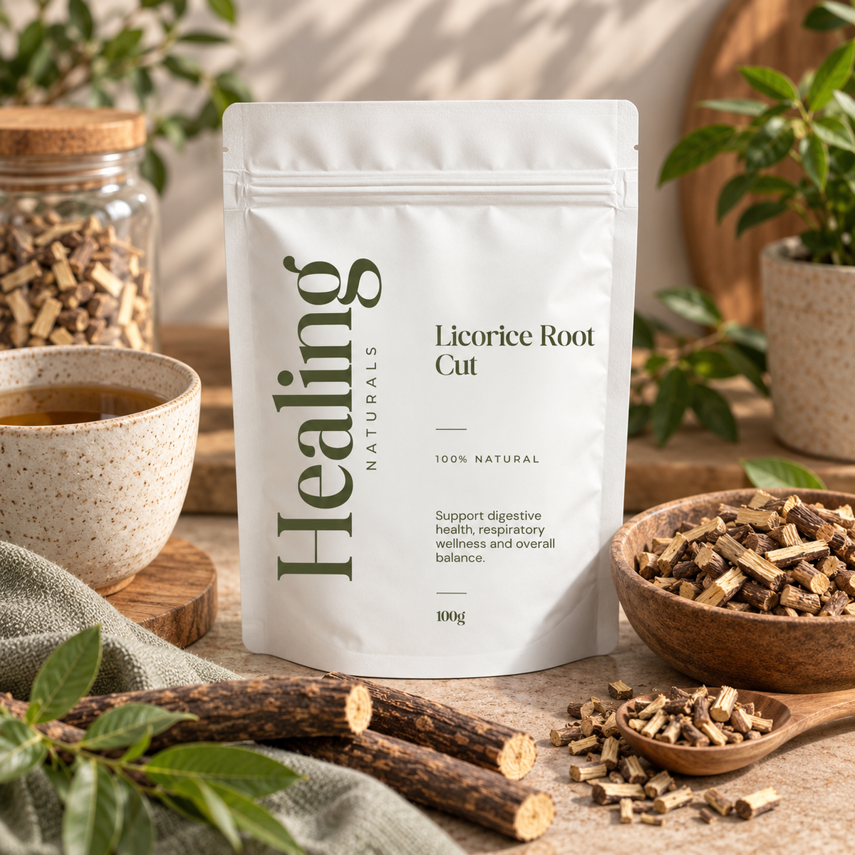 Licorice Root Cut (Glycyrrhiza glabra) – Herbal Tea
